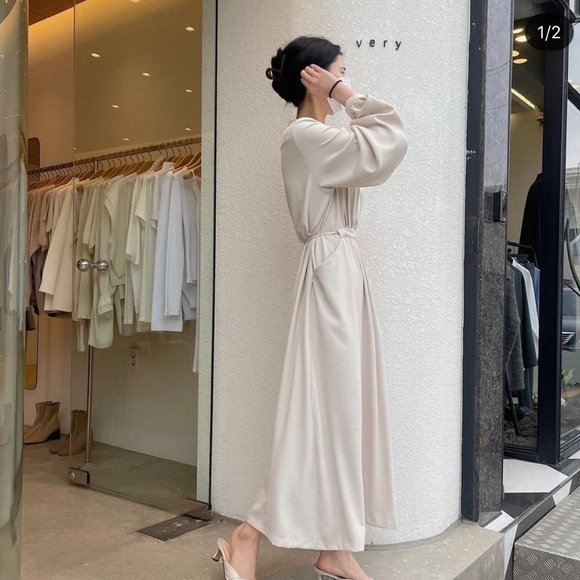 Vivienne Dress - Cream - Picture 5 of 5